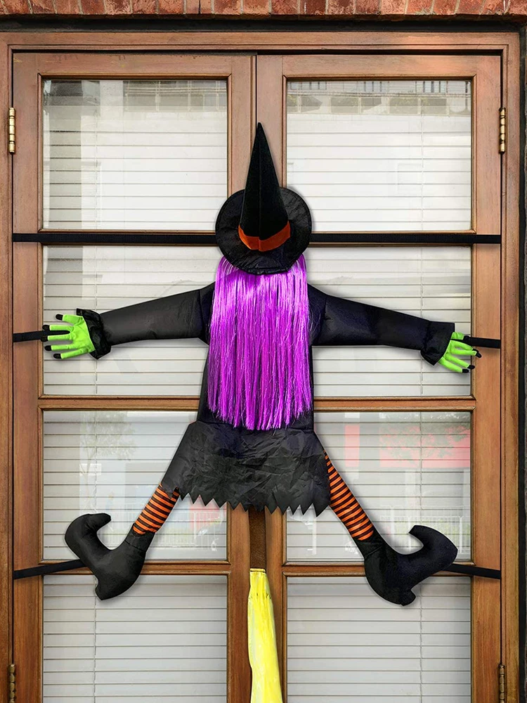 

Amazing Crashing Witch for Halloween Front Porch Decorations