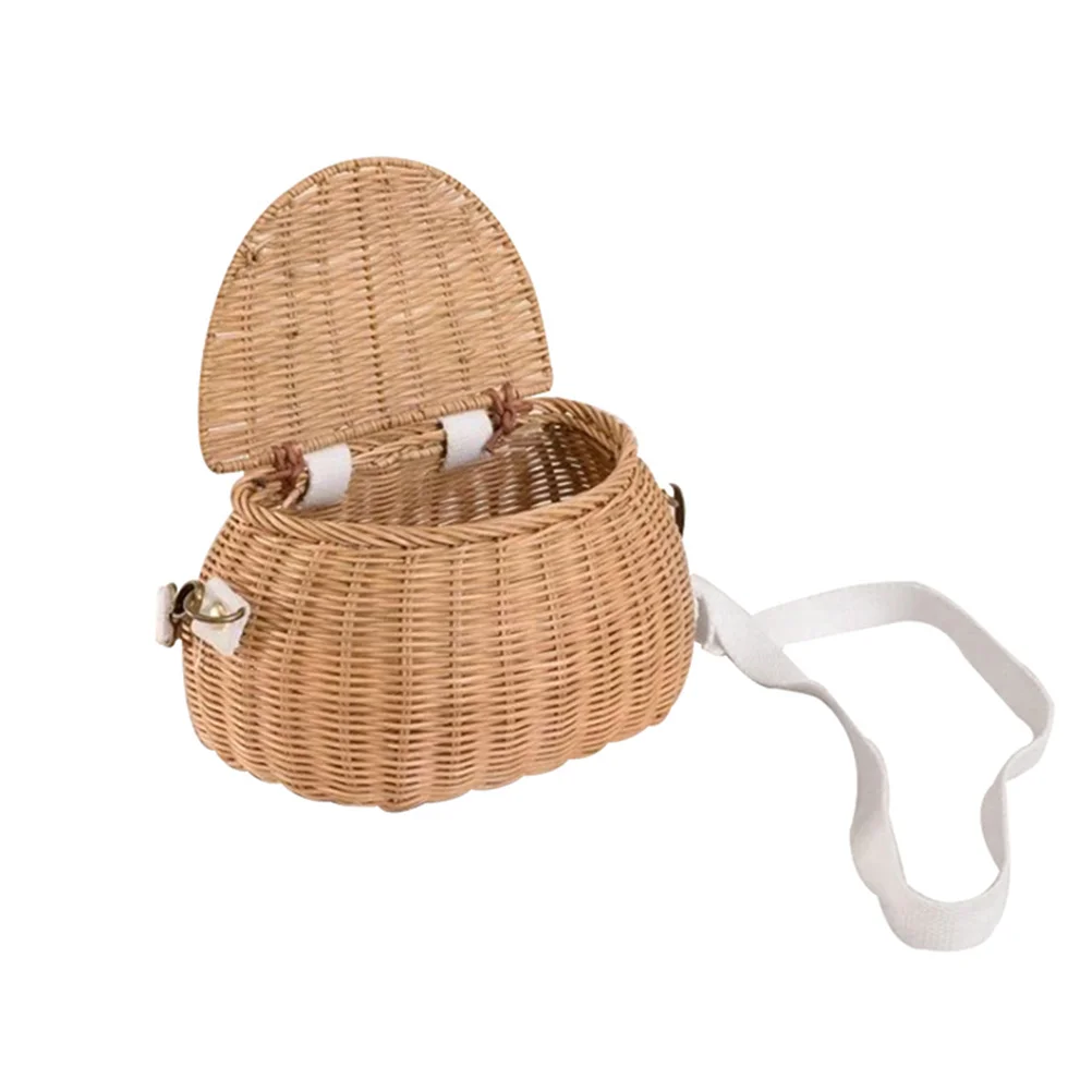 

1Pc Storage Basket Children Bike Basket Rattan Bike Basket for Kids Children Bike Storage