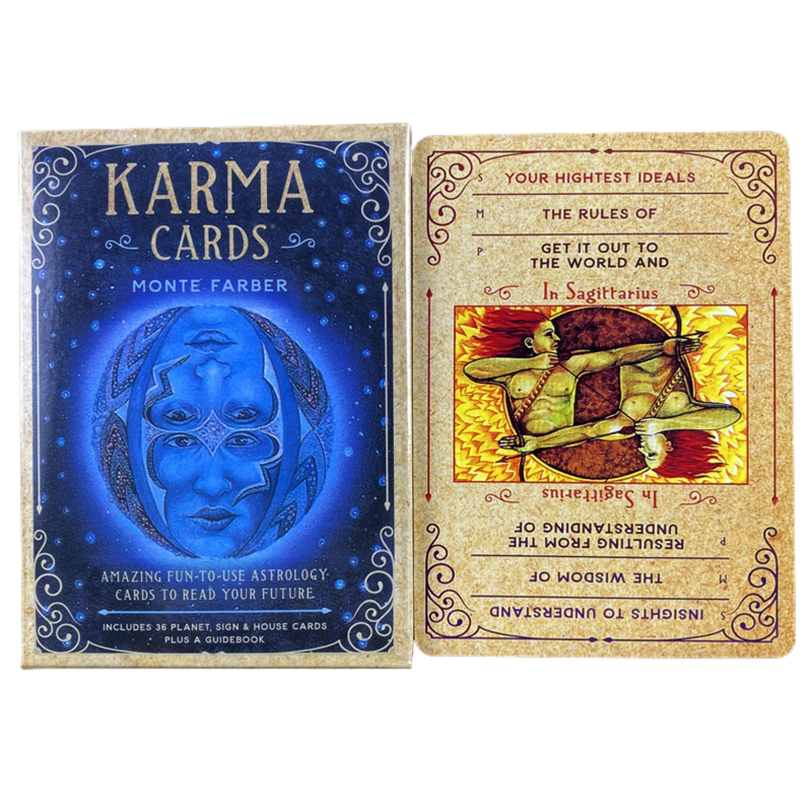 

Karma Cards Monte Farber Tarot Cards Full English Playing Tarot Cards Game Fortune Guidance Telling Divination Board Game