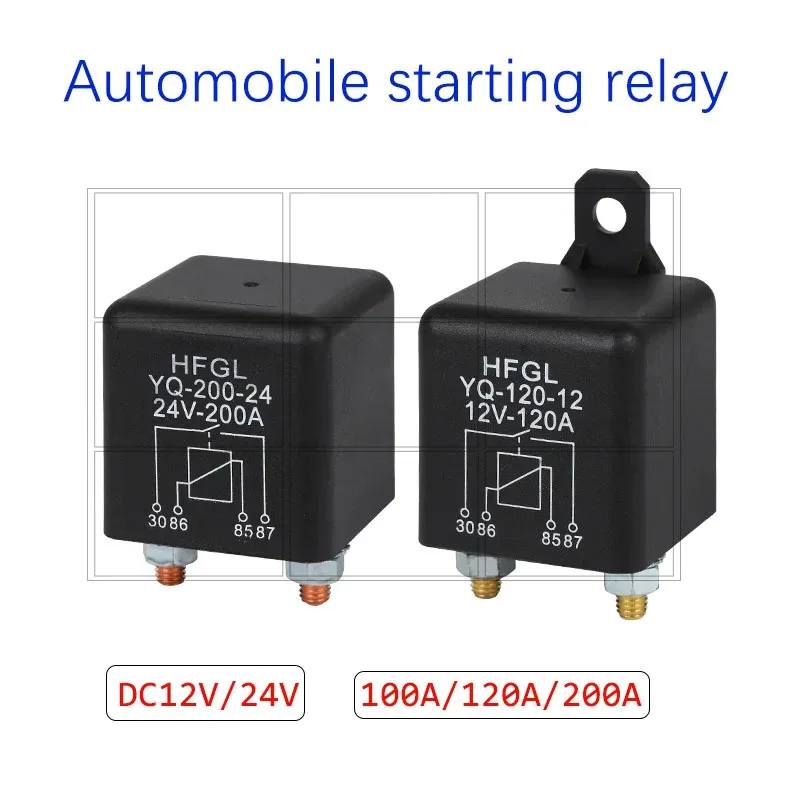 

100A/120A/200A/Automobile Starting Relay High Current Modification of DC Relay 12V/24V