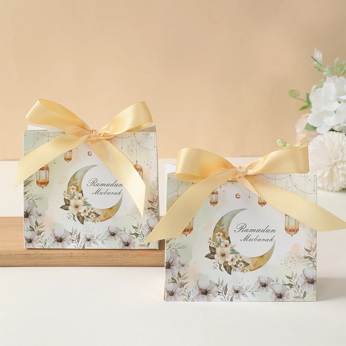 Ид Мубарак Луна Фонарь Подарочная Коробка Рамадан Карим Украшения для дома 2025
