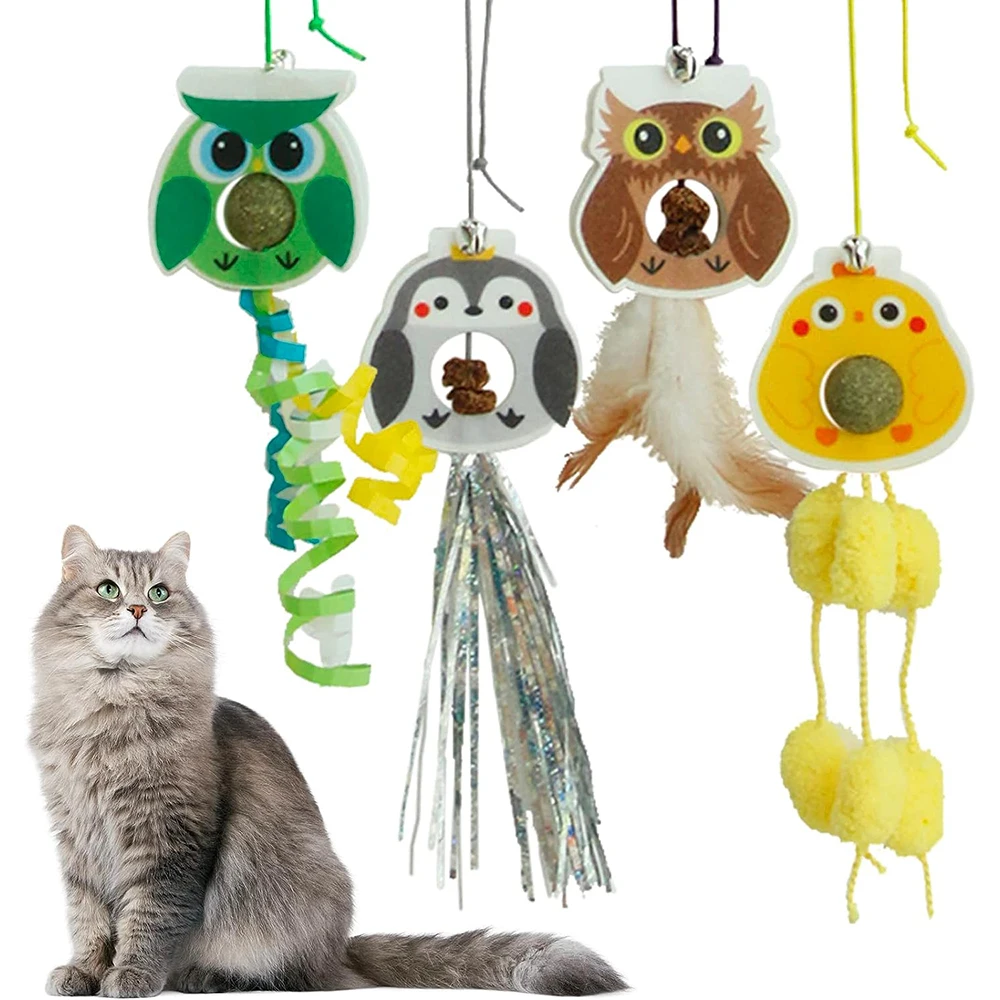 

Interactive Cat Toys Hanging Simulation Cat Toy Funny Self-hey Interactive Toy for Kitten Playing Teaser Wand Toy Cat Supplies