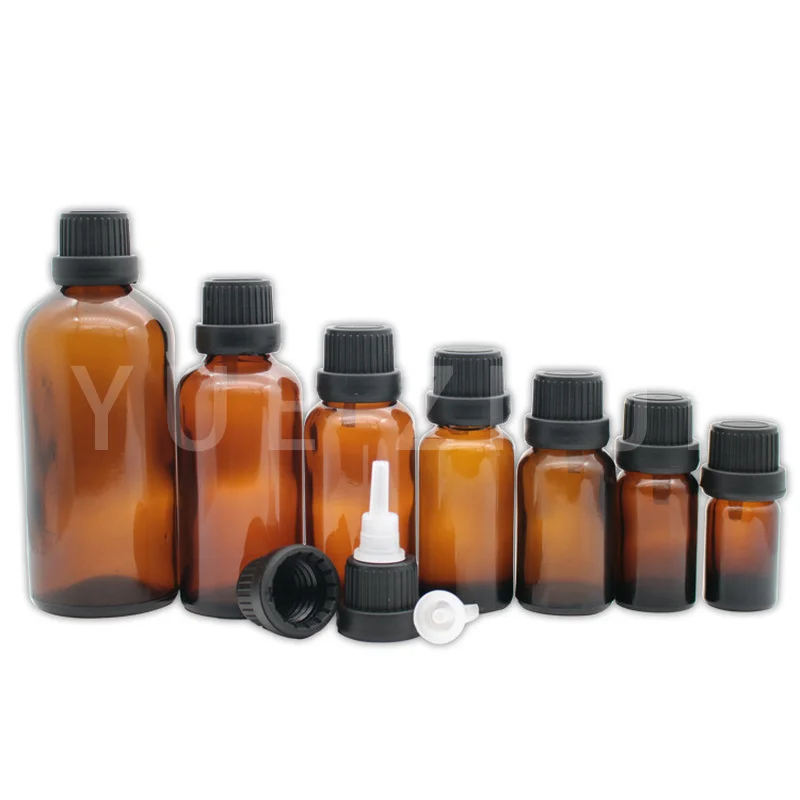 Флаконы янтарно-коричневые стеклянные для эфирных масел 6 шт. 5 мл 10 15 20 30 флаконы