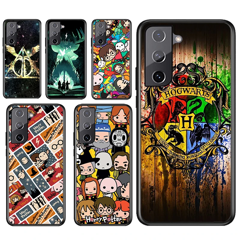 

Ring Potters Wand Harries Black Phone Case For Samsung Galaxy S22 S21 S20 Ultra Plus Pro S10 S9 S8 S7 5G Soft Cover Fundas Coque