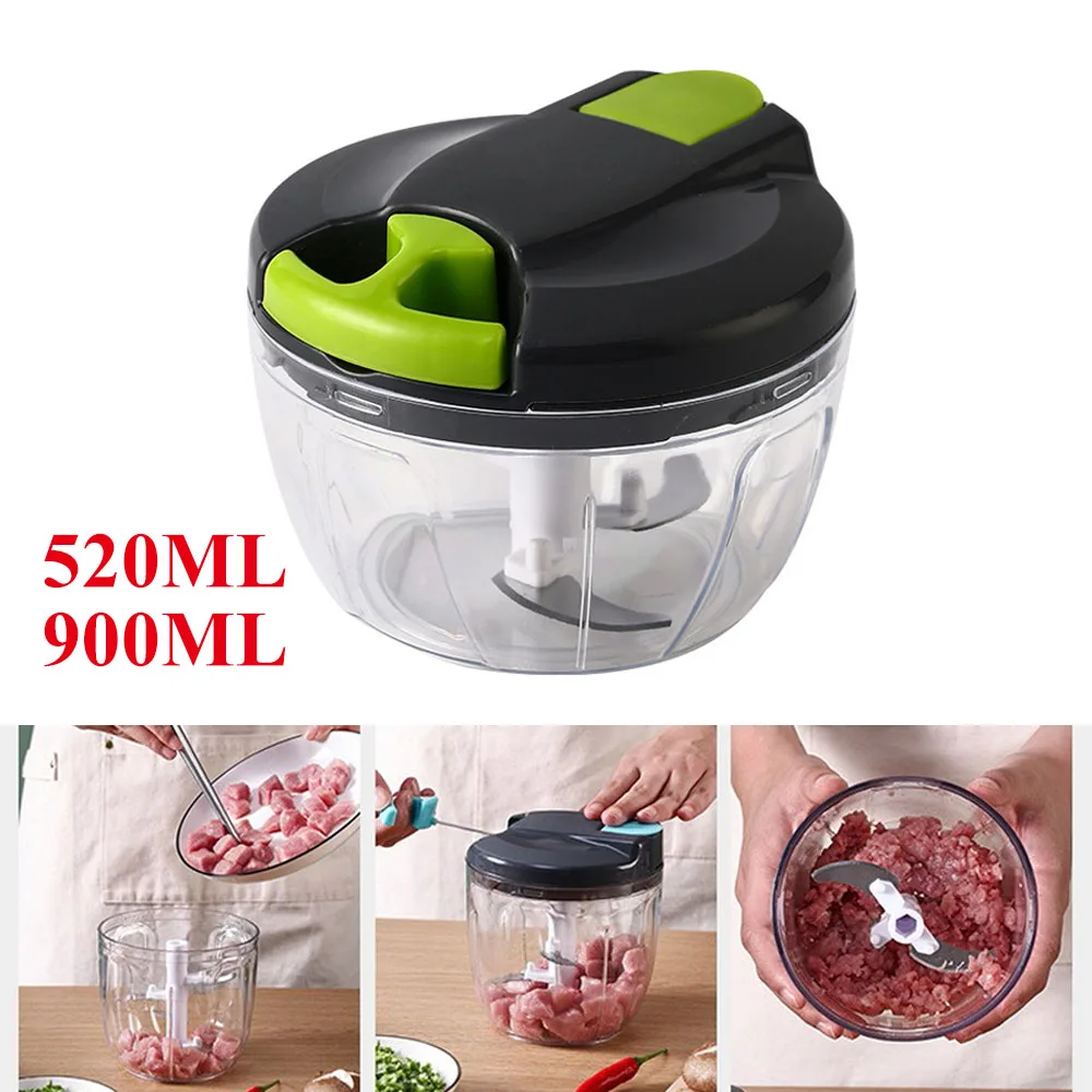 

Hand Pulling Meat Grinder Powerful Food Chopper Mixer Home Vegetables Cutter Mincer Fruits Vegetable Nuts Shredder Kitchen Tools