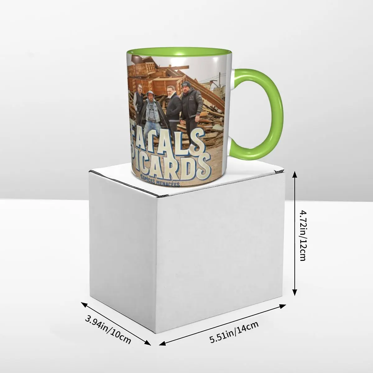 Керамическая кружка Les Fatals Picards Especes Menacees Album 2019 для кофе, чая, молока, подарок для женщин и мужчин, с возможностью индивидуального дизайна (art.: 3920dc42e567e) - 3920dc42e567e