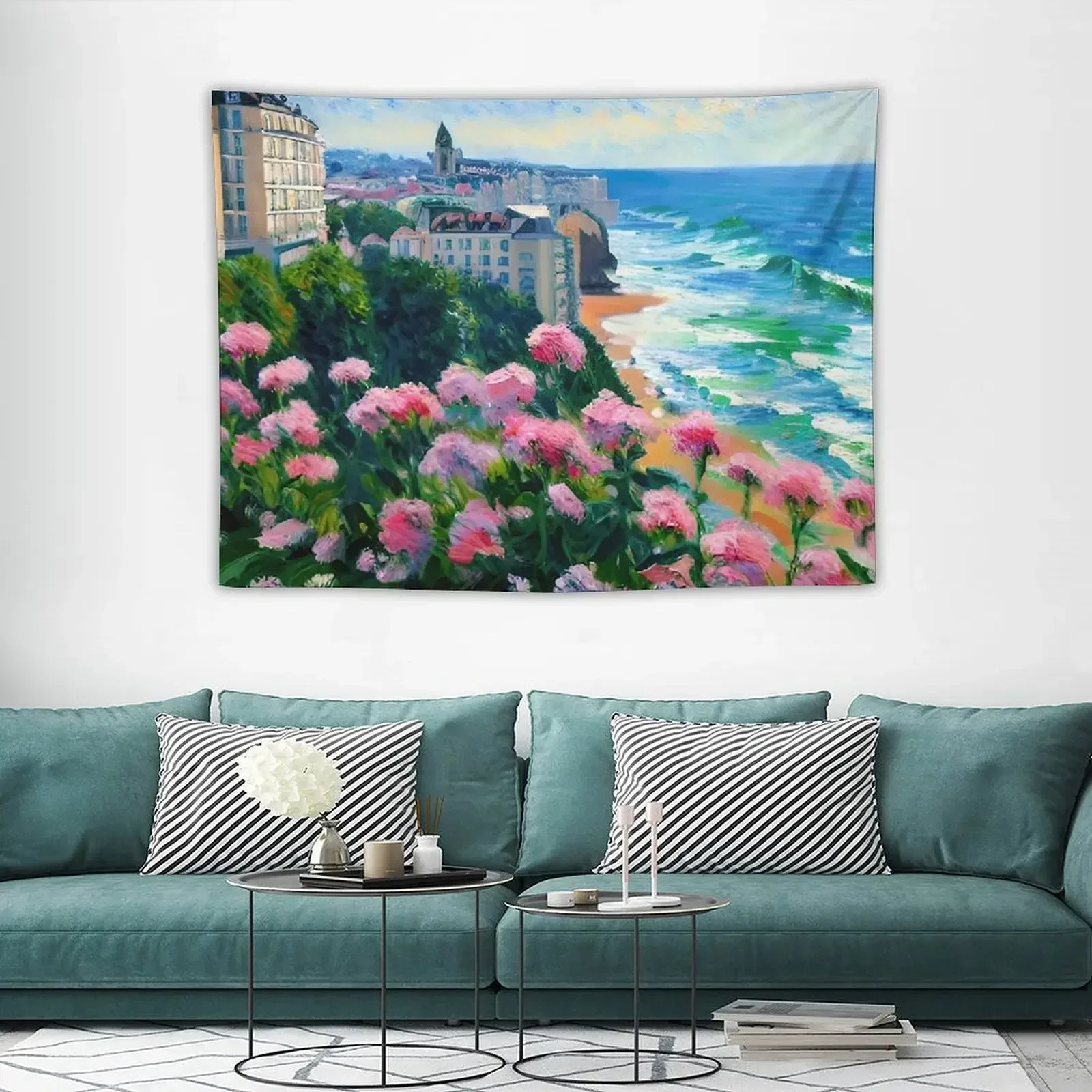 Французский гобелен с масляной живописью биаррицев Baskeland обои для спальни