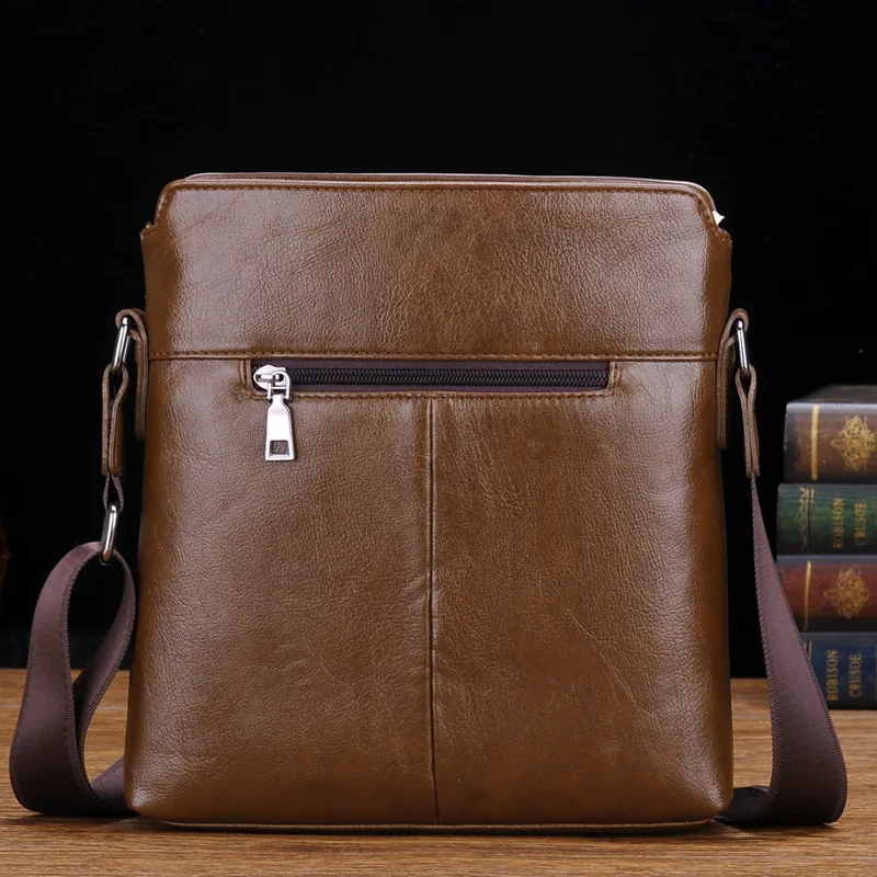 Luxury Men Leather Shoulder Bag Fashion Totes Crossbody 2023 New Designer Messenger Bags Male Luxurious Brand Men's Handbag