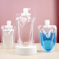 5 pcs portable travel liquid clear plastic empty packaging bag for shampooshower gelhand sanitizercosmetic 150200250300ml