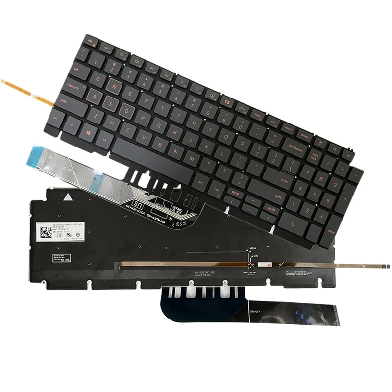 Фото Новая клавиатура для ноутбуков DELL G15 5510 5511 5515 5520 с подсветкой - 0H4XRJ FZY 0629 №1