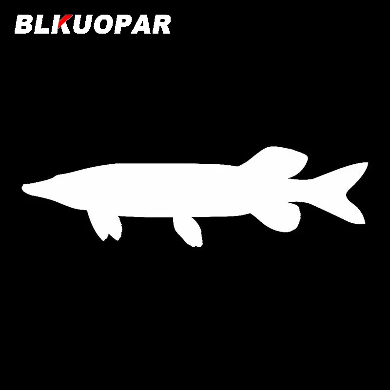 

BLKUOPAR наклейки на автомобиль на щуку, Солнцезащитная фотография, виниловая окклюзия, царапина, мультяшная графика «сделай сам»