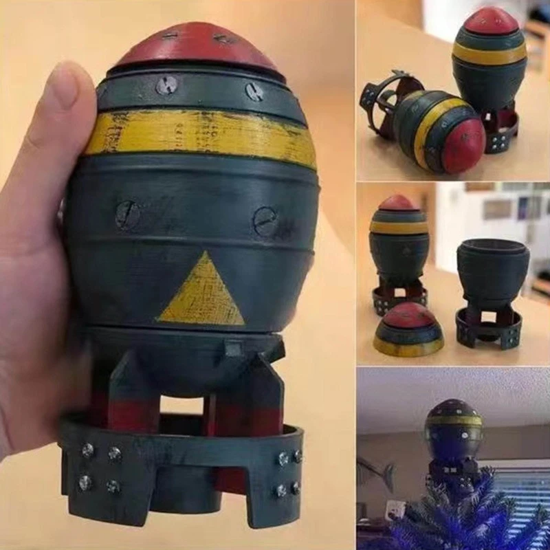 

Мини коробка для хранения Nuke Bomb, ретро Статуэтка из смолы, рабочее искусство, Декор для дома, спальни, офиса, настольное украшение для мужчин ...