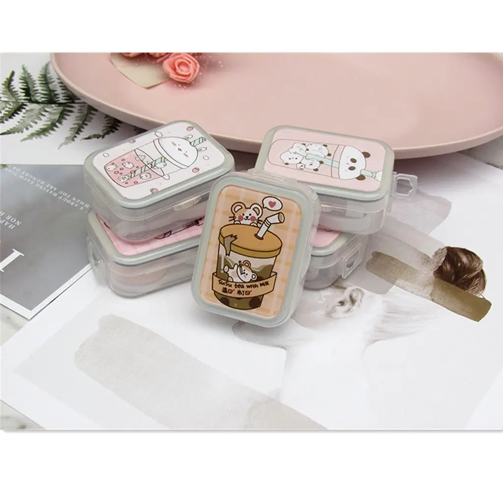 

Eyewear Accessories Portable With Mirror Plastic Contact Lens Case Kawaii Contact Lenses Box Glasses Lenses Container