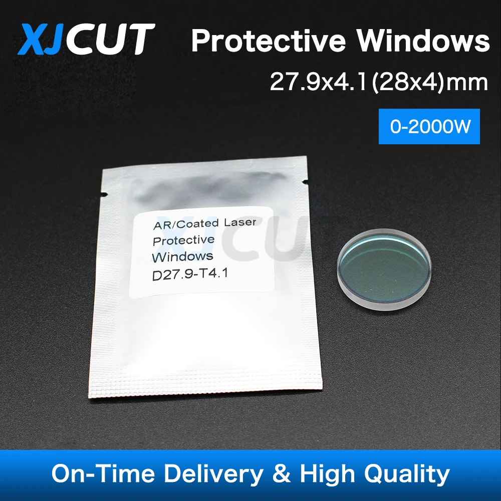 

300pcs Raytools Protective Window 28*4/27.9*4.1mm JGS1 Quartz Protection Lens For Raytools Fiber Laser Cutting Machine