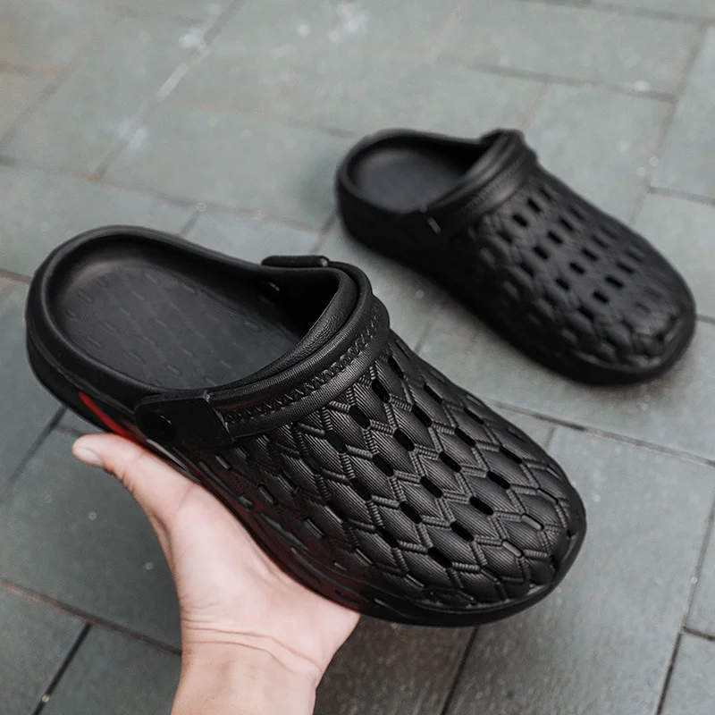 

Casual Men's Shoes Summer Breathable Slippers Sandals Man Garden Clogs Outdoor Beach Snadals Indoor Non-slip Slippers