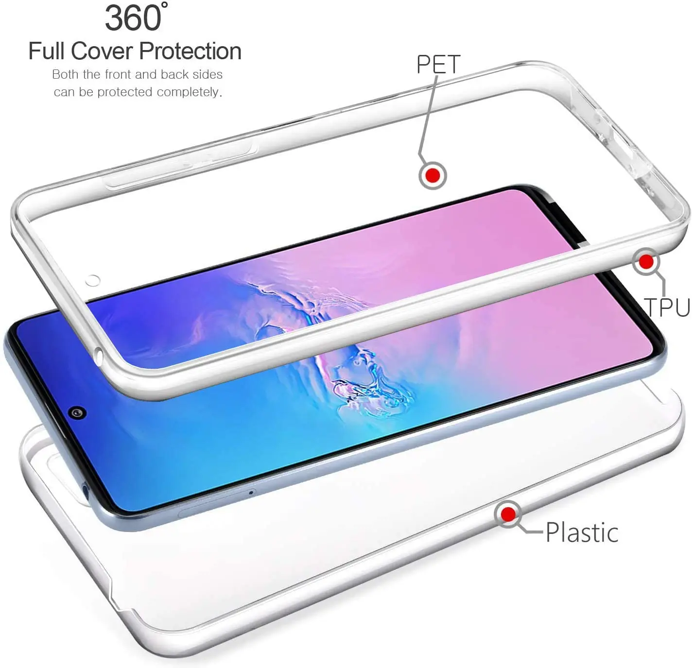 Для Huawei Honor 8A JAT-LX1 LX4 Y7 2019 Y6 Prime Pro MRD-LX1F DUB-LX1 двойная защита прозрачный чехол с полным