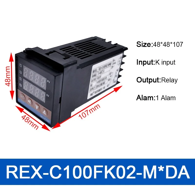 

REX-C100 PID intelligent temperature controller Universal/K Type REX C100 Thermostat SSR Relay output