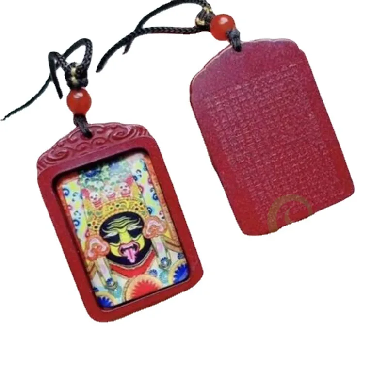 Подвеска Cinnabar Thangka Zachilam с фиолетовым золотым песком