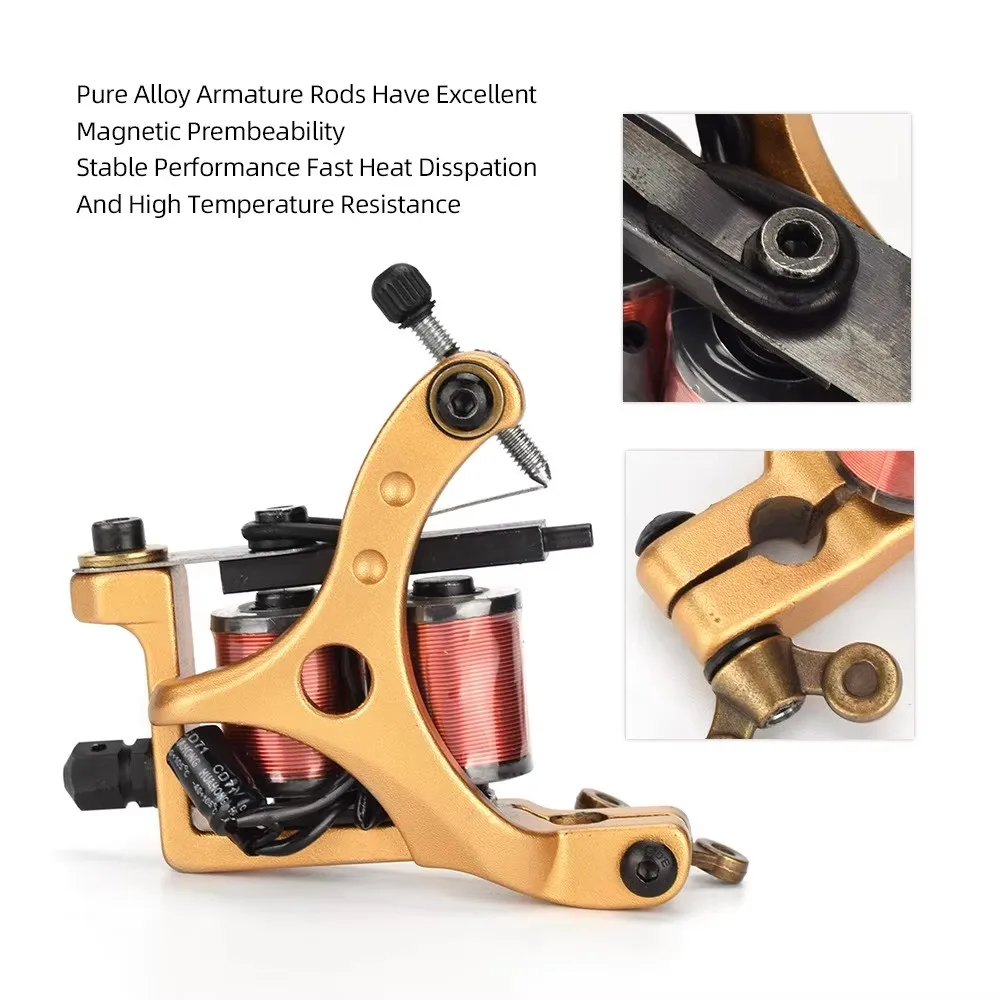 10-восторонний катушечный пистолет для татуировки профессиональный утюг катушки