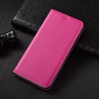 lychee pattern luxury leather wallet phone case for xiaomi mi civi case mi note 2 3 10 pro lite magnetic flip cover