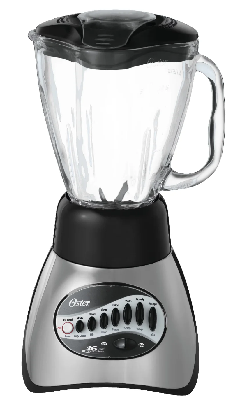 Oster Precise Blend 200 16-Speed Blender 6-Cup Capacity, Gray 006812-001-NP0