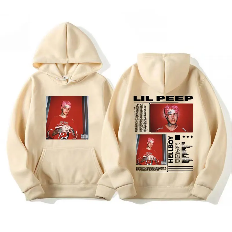 Свитшот с капюшоном Lil Peep Hellboy Rap
