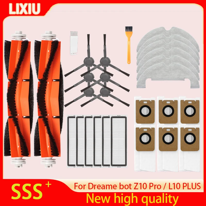 

For Xiaomi Dreame bot Z10 Pro / L10 Plus Dust Bags Accessories Robot Vacuum Cleaner HEPA Filter mop Cloth Replacement parts