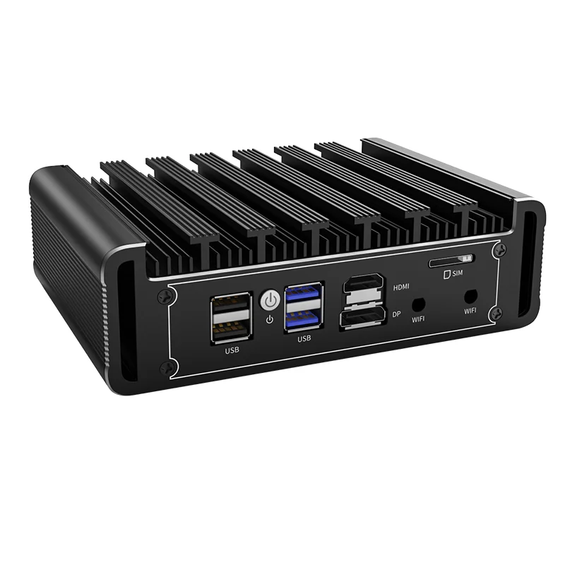Мини-ПК 11-го поколения без вентилятора Intel Core i7 1165G7 i5-1135G7 4Intel i225 2 5G LAN DDR4 NVMe Celeron N5105