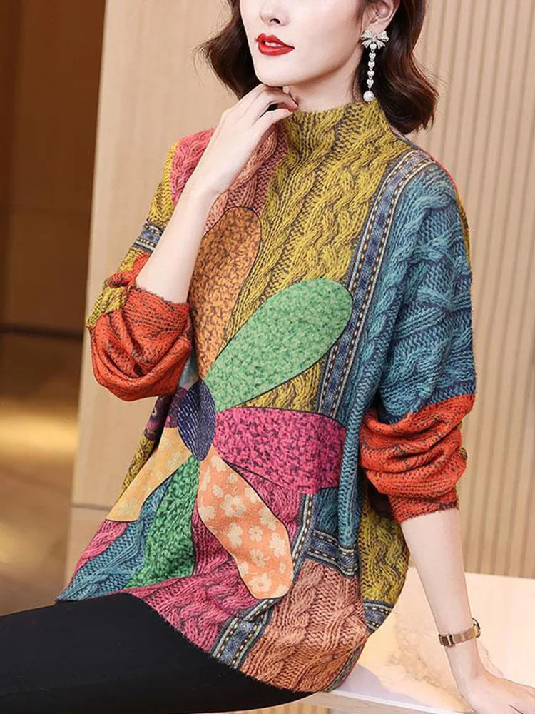 Max LuLu корейский зимний модный вязаный пуловер женские свободные теплые