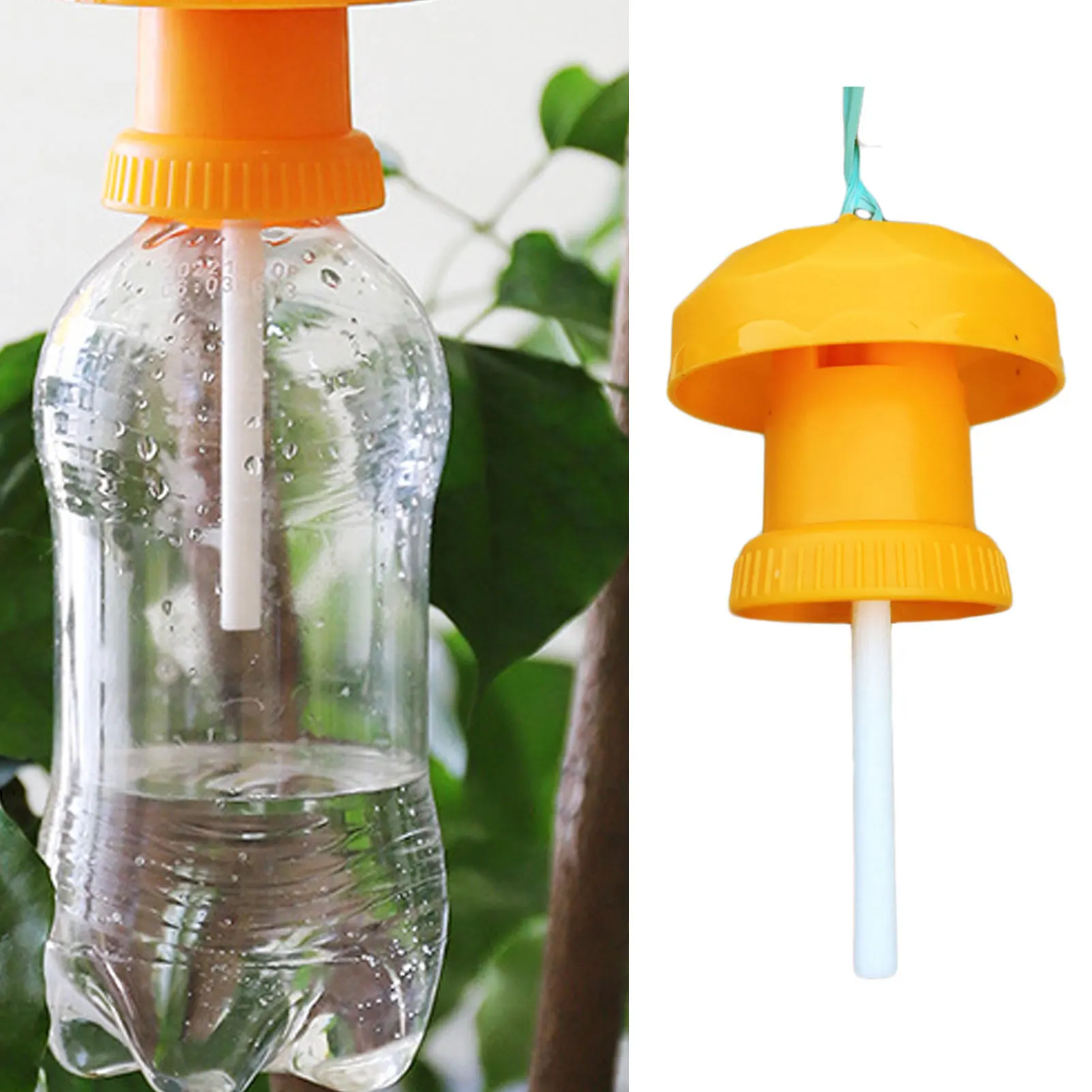 

Fruit Fly Trap Killer Plastic Yellow Drosophila Trap Fly Catcher Traps Pest Insect Control For Home Gardens Farm Orchard