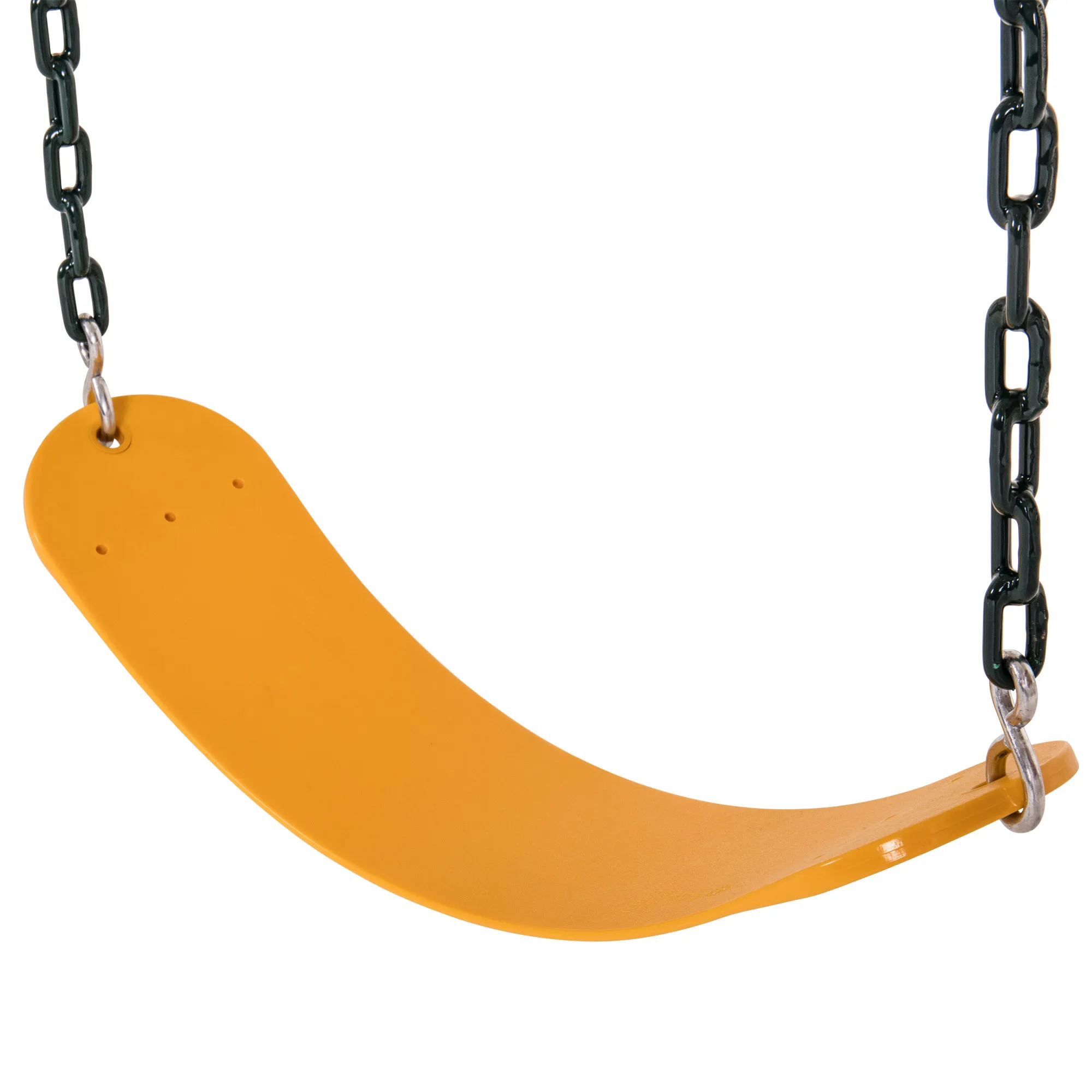 

Jack and June Yellow Belt Playset Swing with 80” Chains Made for 5’ and 6’ Deck Height