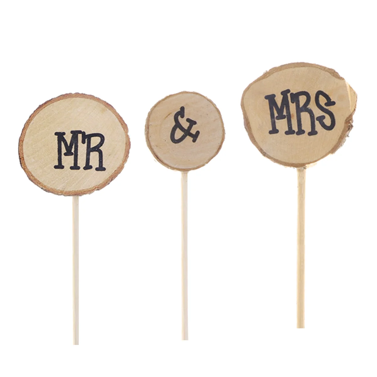 

Caketopperwedding Cupcake Picks Toppers Dessert Wooden Engagement Cocktail Appetizer Toothpick Pick Anniversary Couple Sign