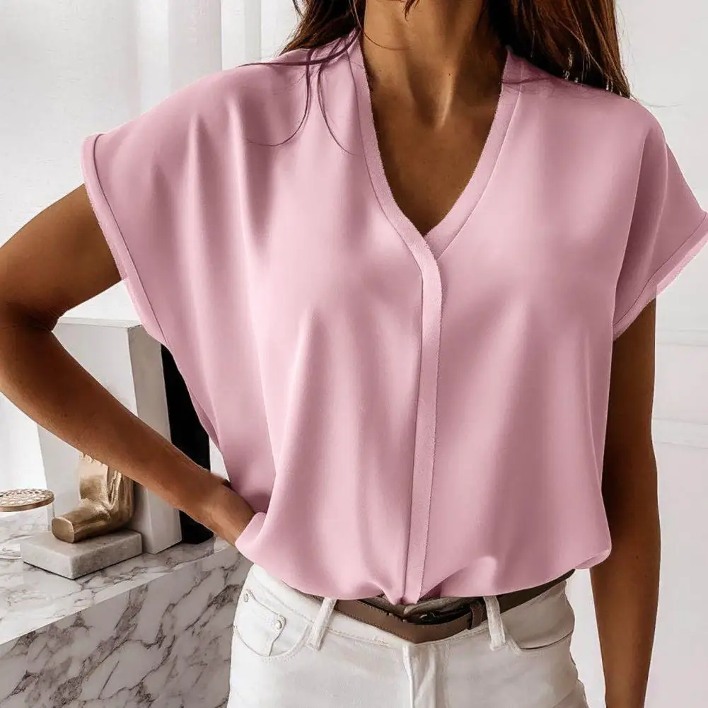 

Pink Women Blouse Pullover Lightweight Bat Sleeve Shirt Top for Daily Wear Blusas Mujer De Moda 2022 Roupas Femininas Camisas