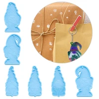 garden elves epoxy resin mold faceless doll keychain silicone mould diy crafts jewelry pendant casting tools