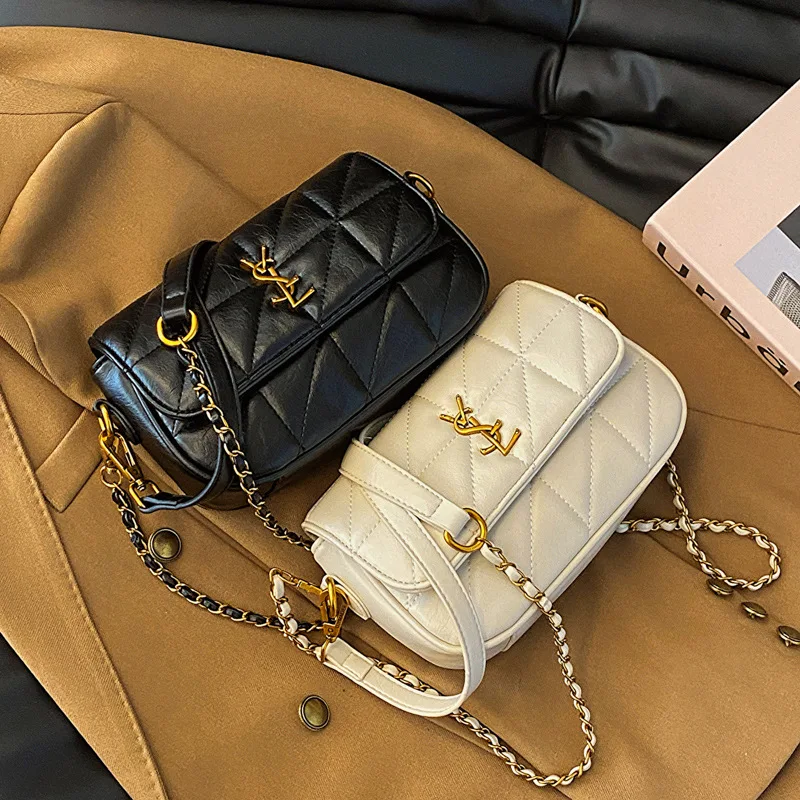 Универсальная Сумка Через Плечо С Ромбовидным Узором Женская Маленькая