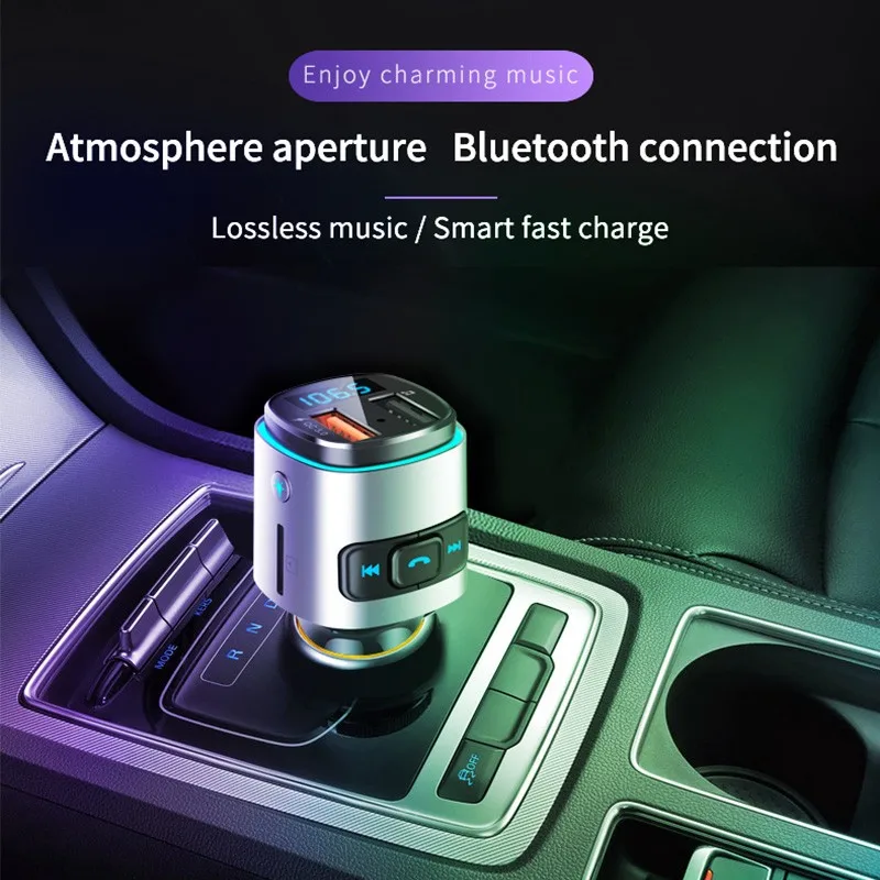 FM-трансмиттер TTFTFP с функцией быстрой зарядки 2 USB-порта | Автомобили и мотоциклы