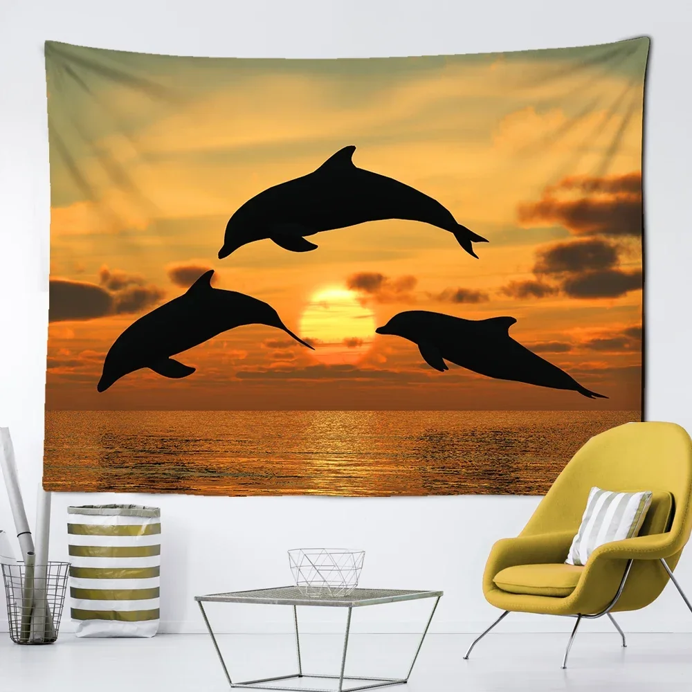 Ocean World богемный стиль украшение стены живопись гобелен комната картина предметы