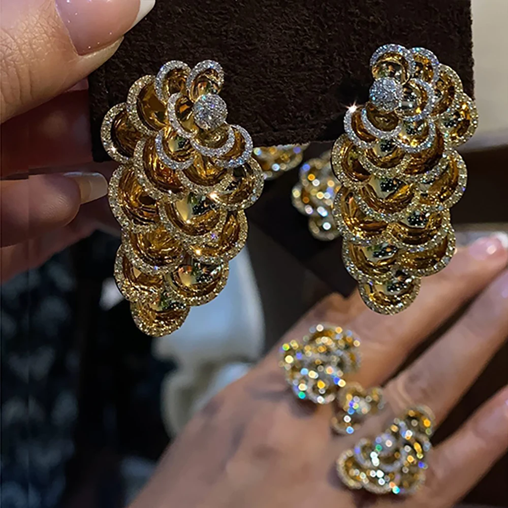 GODKI новый модный роскошный цветок цвет фотоэлемент Свадебная вечеринка полный