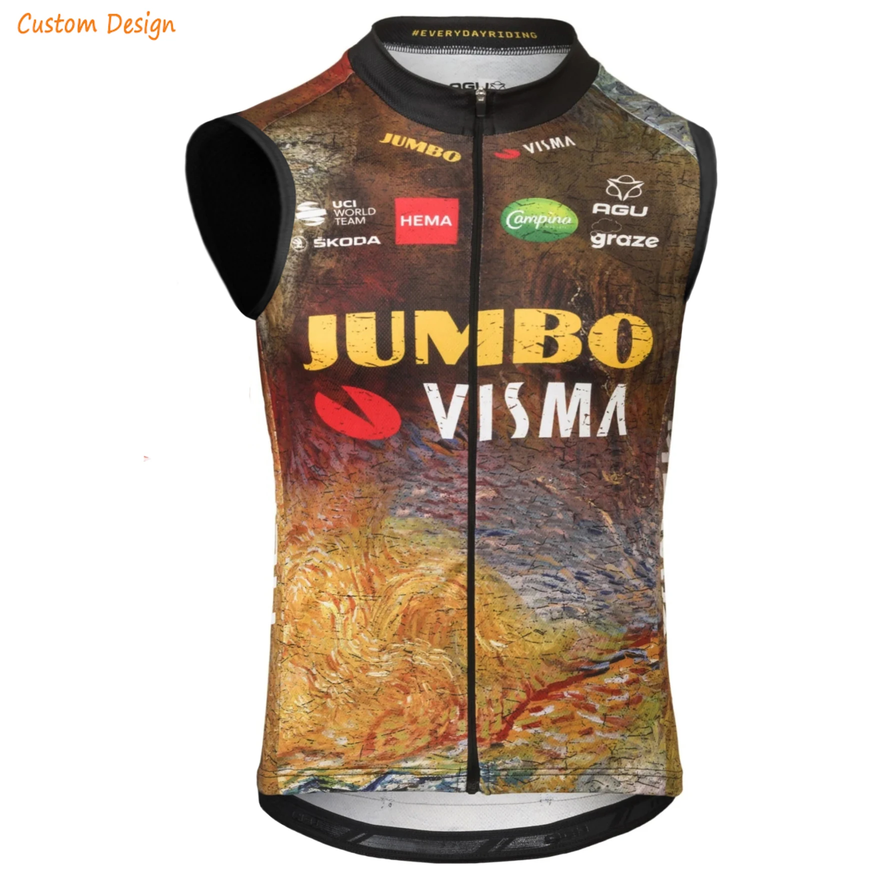 

Новая Черная Джерси для велоспорта JUMBO, ветровка, велосипедный жилет, Майо для мужчин и женщин, командная одежда, велосипедный Топ, одежда