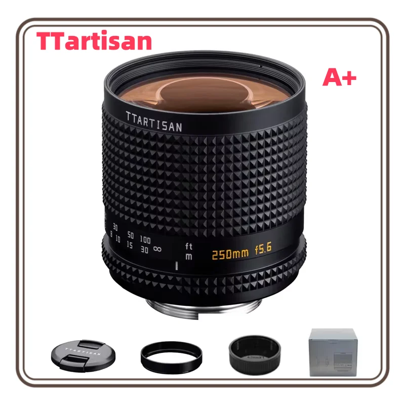 Полнокадровый рефлекторный объектив TTArtisan 250 мм F5.6 M42 совместимый с Sony A7C2 Fuji X-A10 Nikon