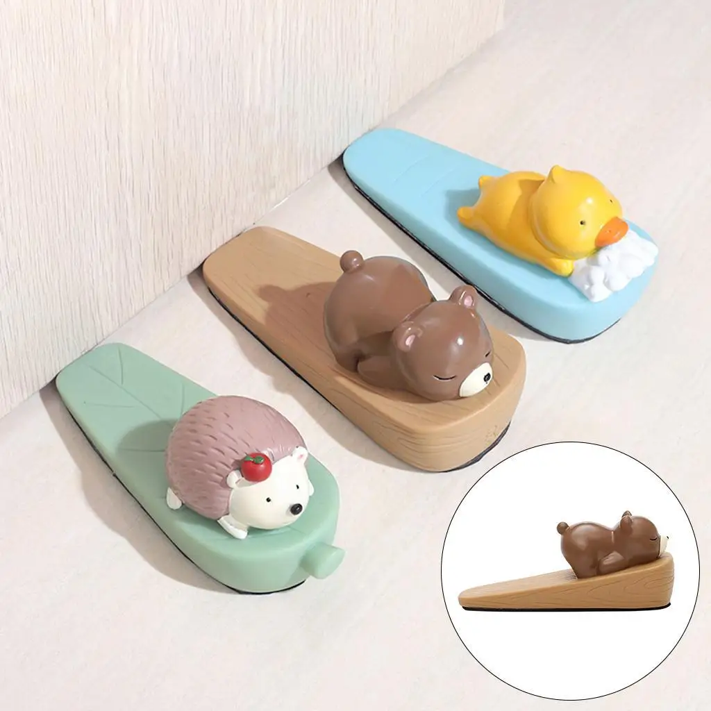 

Animal Shaped Door Stopper Wedge Door Catcher Block Guard Prevents Injury Non Slip Door Stop Safety for Family Office Protection