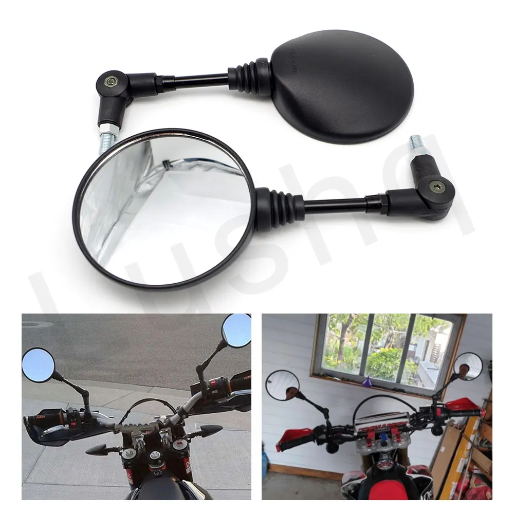 

Модные Классические мотоциклетные зеркала заднего вида на руль, боковые зеркала, мотоциклетные принадлежности для Kawasaki H2R ниндзя Zx6R 250R 300 650
