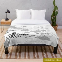 map of narnia white blanket fleece plush blankets on bedsofa sleeping cover bedding throws bedsheet for kids adult