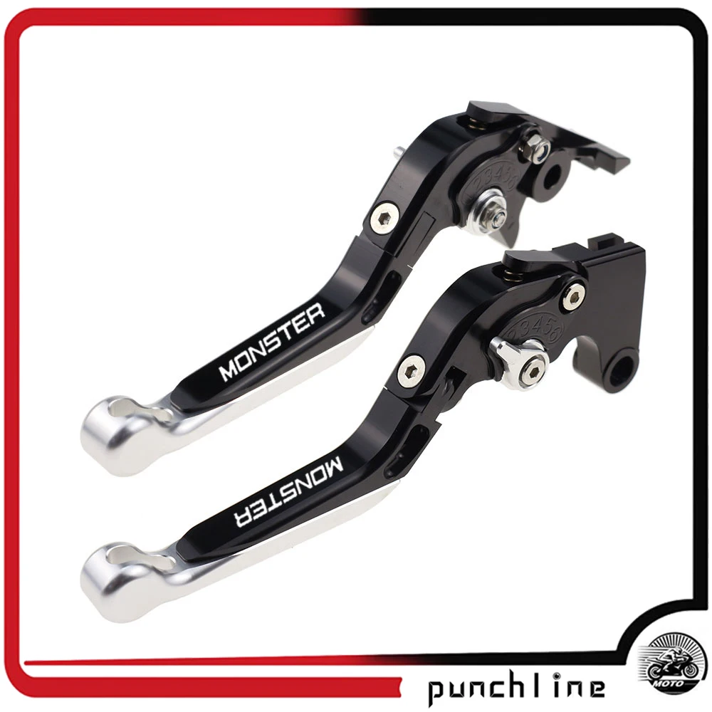 

Fit MONSTER M400 99-03 Clutch Levers For MONSTER M600 94-01 M620 02 M750/M750IE 94-02 M900 94-99 Folding Extendable Brake Lever