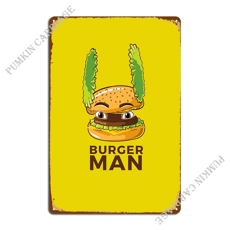 

Металлический плакат с надписью «гамбургер»