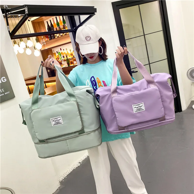 

Abay Highcapacity Dry Wet Separation Canvas Bag Sports Fitness Shoulder Bag Yoga Gym Travel Bag Backpack for Women Free Shipping