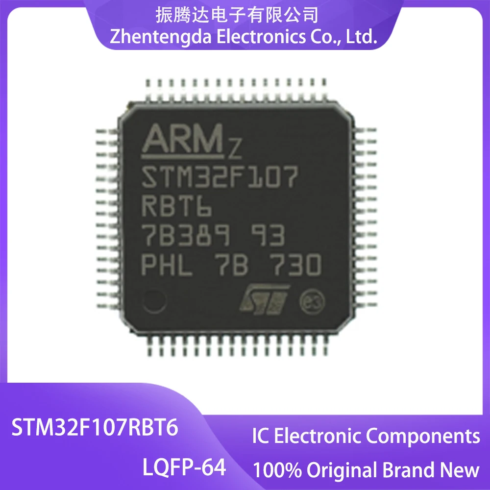STM32F107RBT6 STM32F107RB STM32F107R STM32F107 STM32F STM32 STM IC MCU LQFP-64