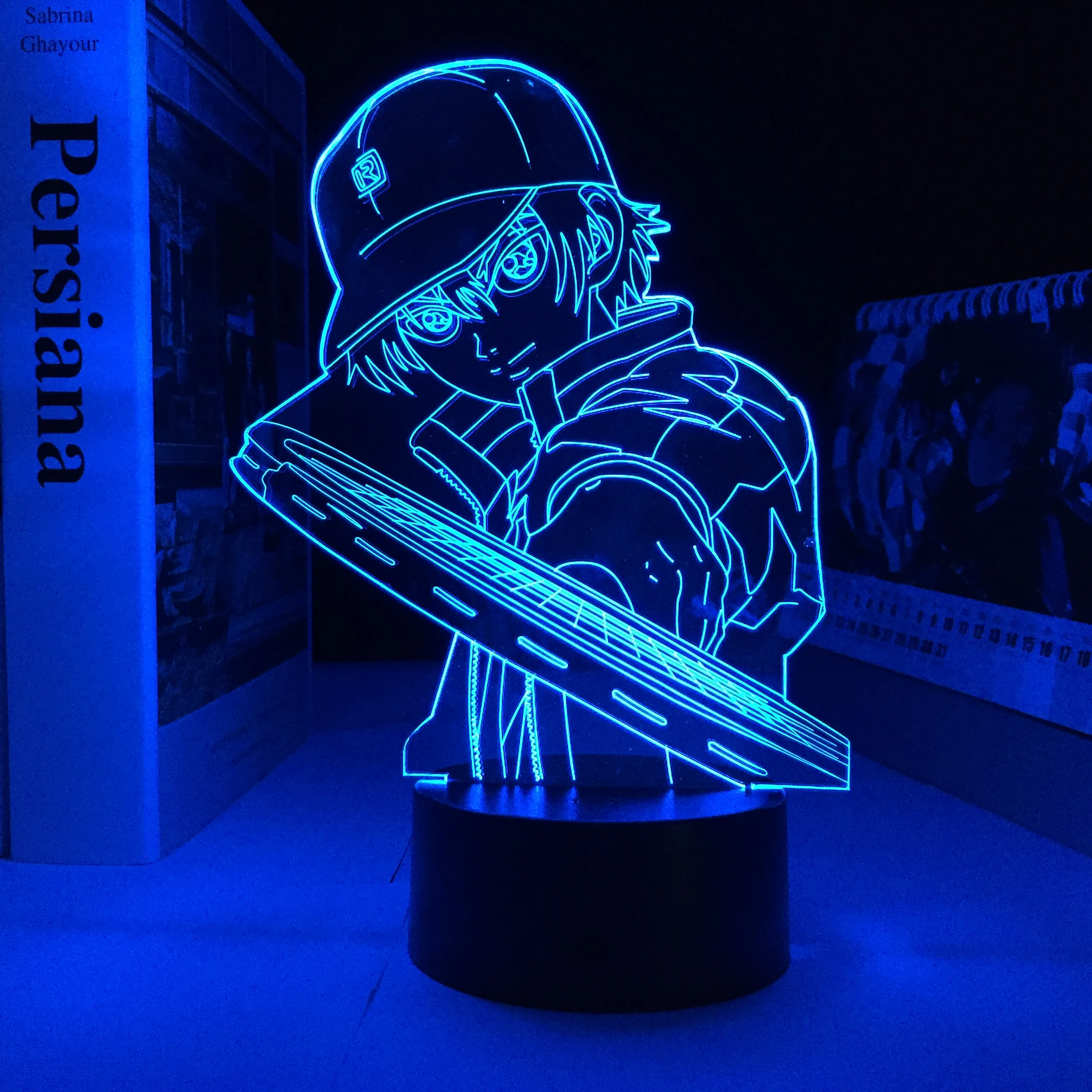 

Tennis Anime Figure LED Night Light for Kids Bedroom Decoration Atmosphere Touch 3D Night Lamp Manga Birthday Gift Dropship