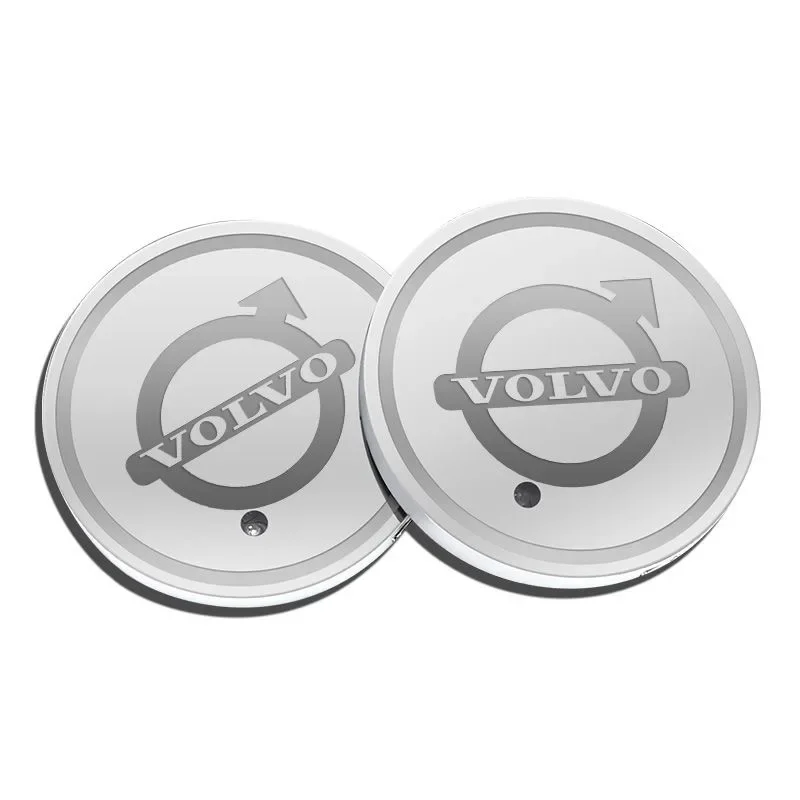 

Светодиодный светящийся автомобильный держатель для стакана с водой, лампа-подставка для Volvo Rdesign S80 V40 V50 V60 V70 S80L XC60 XC90 S40