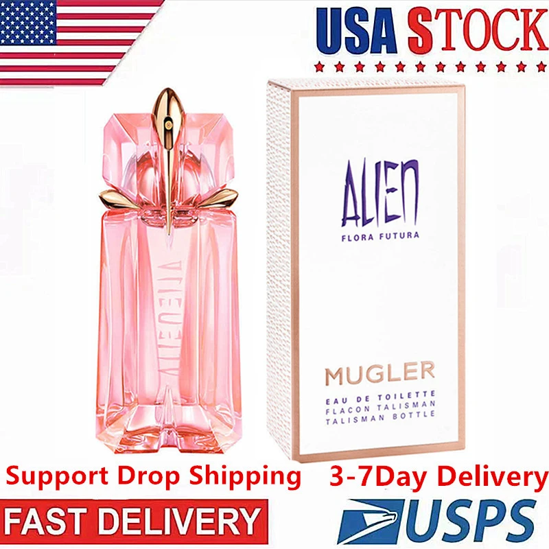 Free Shipping 3-7 Days To The United States Mugler Alien Flora Futura Hot Brand Deodorant Woman Fragrance  Parfumes Mujer mugler alien flora futura туалетная вода 60мл тестер